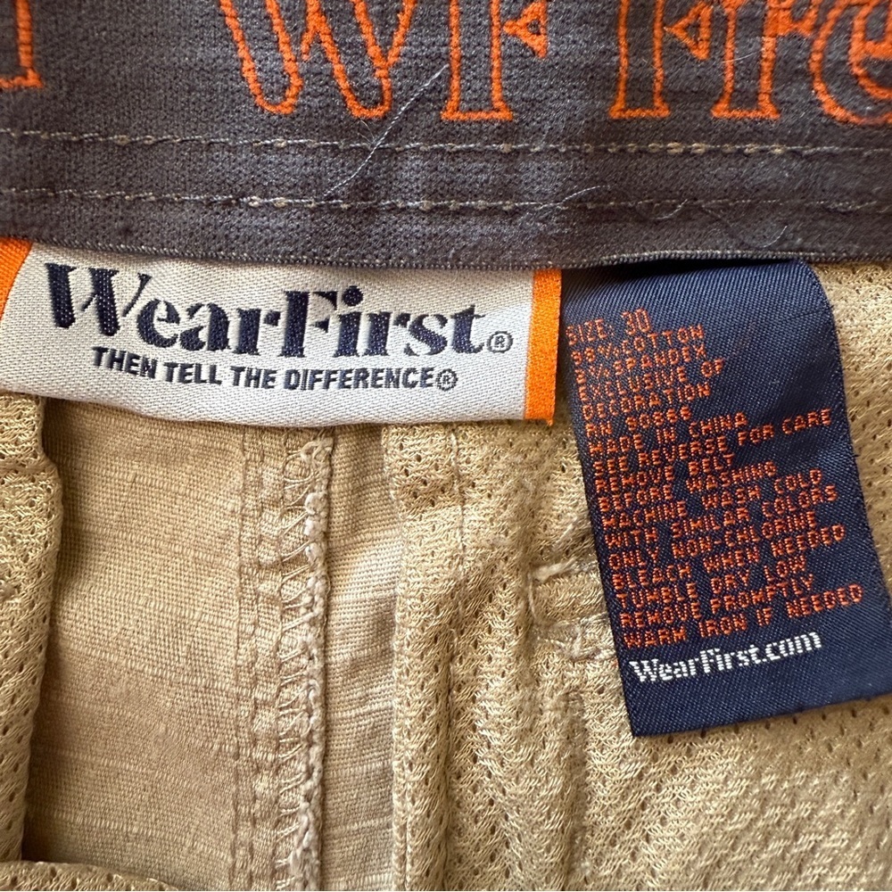 WearFirst Free Band Cargo Shorts Men's Size 30 Khaki Tan Stretch Pockets Casual - Picture 8 of 9